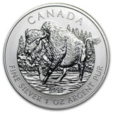 2013 Canada $5 Dollars 1oz .9999 Silver BU Buffalo Wildlife Series Coin0