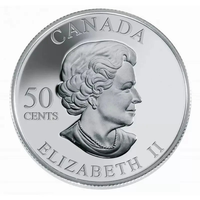 2004 Royal Canadian Mint EASTER LILY 50 Cent Sterling Silver And Gold Plated - NumisFind