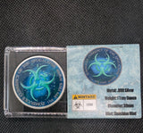 1 oz. MORTUGA #4 Zombucks Colorized World Series round .999 fine silver1