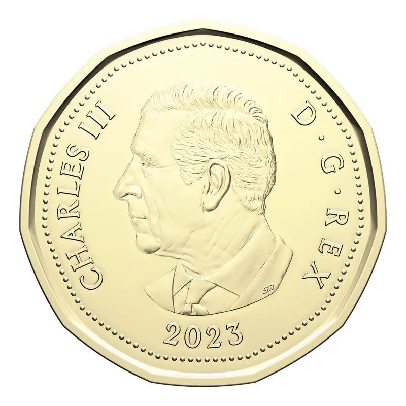 2023 - Canada Loonie $1 Dollar KING CHARLES - From Original Mint Roll   0