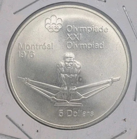 1974 CANADA $5 DOLLAR .925 SILVER COIN - MONTREAL SUMMER OLYMPICS 1976 ROWING - NumisFind