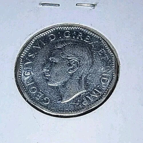 RARE MINT ERROR Die Chip In D And A Of CANADA 5 Cents 1945 AU - NumisFind