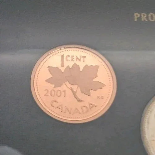 2001 Canada 8 Coin Proof Set With Special Edition Silver Dollar - NumisFind