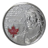 2012 CANADA 25 Cent TECUMSEH Coloured  Coin From Mint Roll UNC0