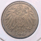 1908J Germany 10 Pfennig Coin – German Empire WWI Era Vintage Pfennig1