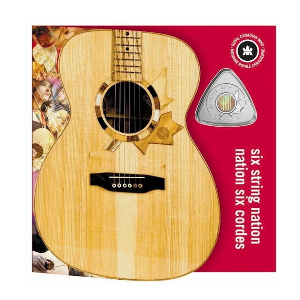 2009 Canada 50-Cent Six String Nation Guitar Themed Coin0