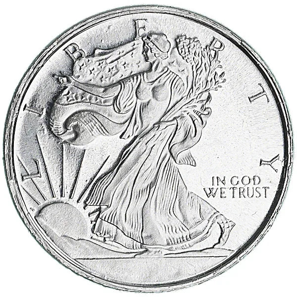 American Silver Eagle Style 1/10ozt .999 Pure Silver Coin, Fractional Bullion - NumisFind