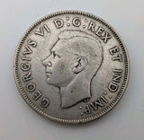 1946 Canada 50 Cents Silver Coin - 0.3oz of pure Silver1