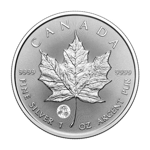 2025 Treasured Silver Maple Leaf 1oz .9999 - Fireworks Privy - NumisFind