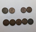 Set of 9 Canada Small Cents George V Coins (1920 -1936) - Pennies 1P 1c - Circ - NumisFind