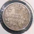 1906 Canada 10 Cents Silver Coin Edward VII Dime G0