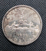 1956 Silver Dollar Canada AU 80% Silver - 0.6oz of silver0