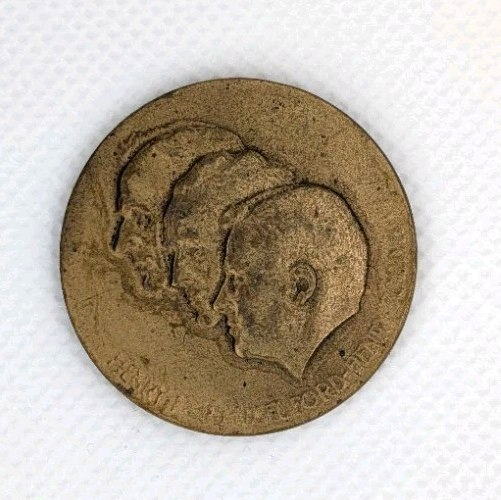 1953 - Henry Ford 50 years Forward Car Coin Medal Medallion Token1