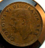 1952 Canada Small Cent Canadian 1 penny coin VERY NICE !1