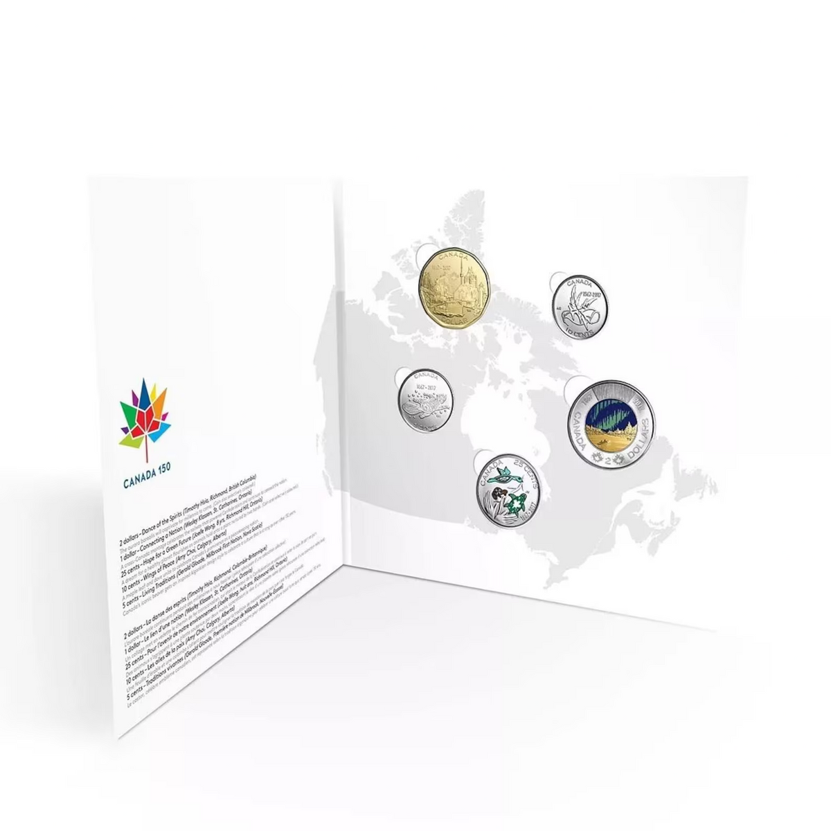 2017 Canada 5-Coin Set RCM - "My Canada, My Inspiration" Glow-in-the-Dark Toonie8