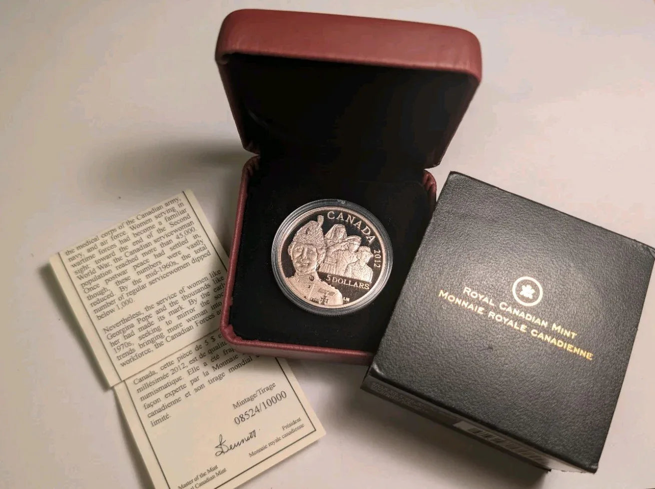 RCM 1 oz fine silver coin 2012 $5 coin Georgina Pope - NumisFind