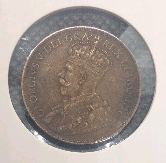 CANADA - 1917 Large Canadian 1 Cent Penny - F-151