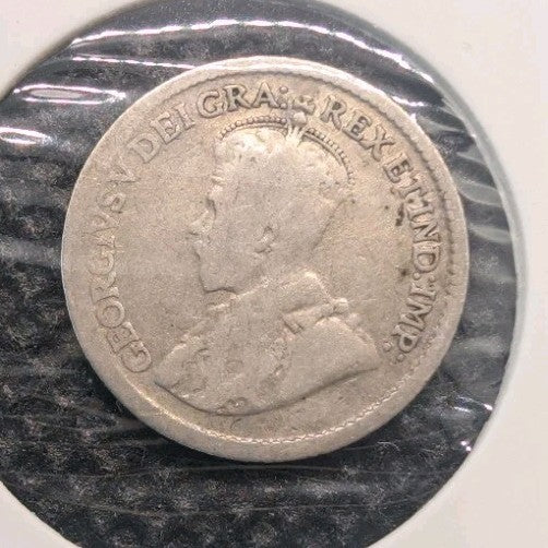 1920 Canada  Silver 5 Cents Silver Coin1