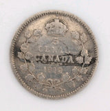 1912 Canada 5 cents Silver Coin Nickel Circulated0