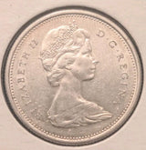 1966 Canada 25 Cent mint State MS - 0.8 Silver Coin1