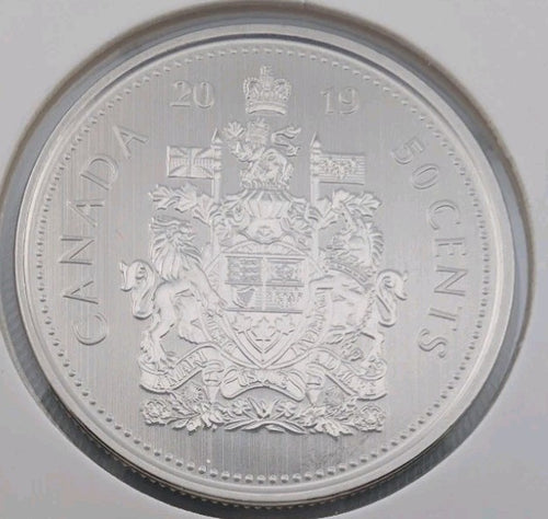  Canada SPECIMEN FROSTED FINISH 50 cents half Dollar coin, Mint UNC, 20190
