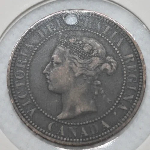 CANADA - 1882-H OBV2 Large Canadian 1 Cent Penny - VF-20 - SHIPPING LOW COST - NumisFind