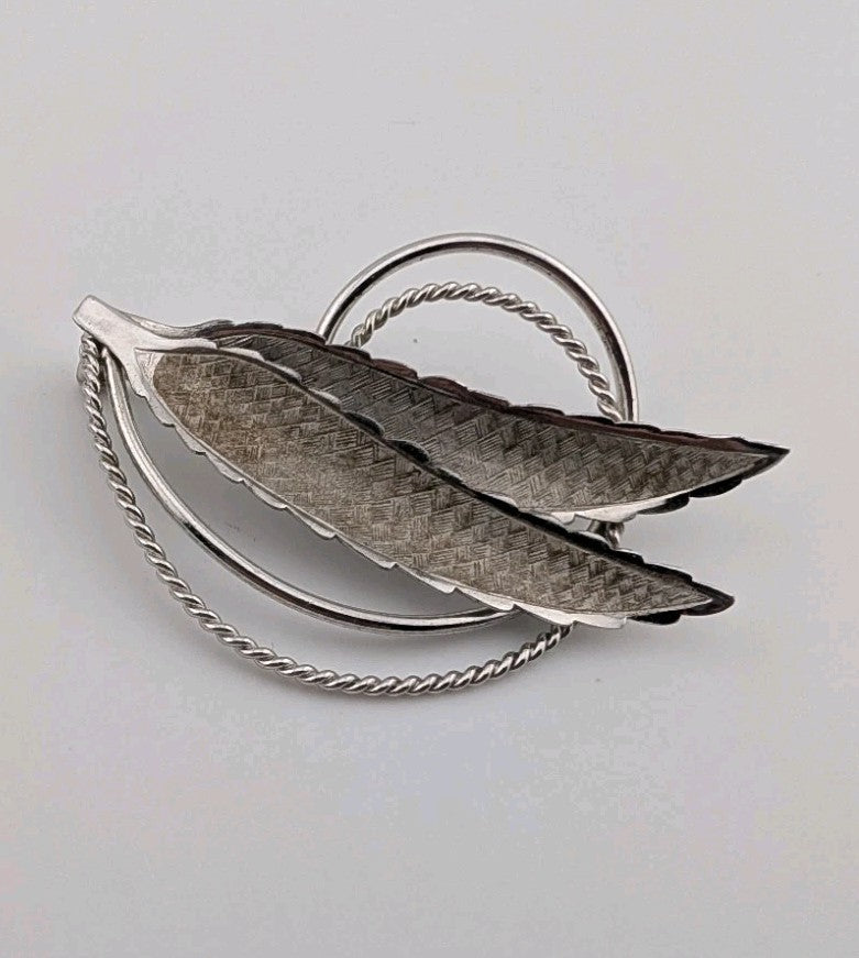 Bond Boyd 925 Sterling Silver Vintage Floral Pin Brooch0