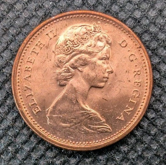 1966 Canada 1 Cent Coin Penny Uncirculated1