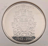 2002 Canada 50 Cents（1952-2002) Golden Jubilee Coin 1