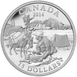 RCM CANADA 2014 $15 Fine Silver Exploring Canada Gold Rush Coin - NumisFind