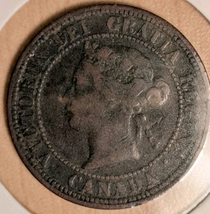 1876 H - Canada 1 one cent large penny - VG-8 - NumisFind