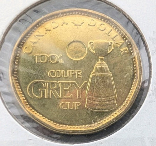 BU UNC Canada 2012 100th 100e Coupe Grey Cup dollar loonie coin Uncirculated 0