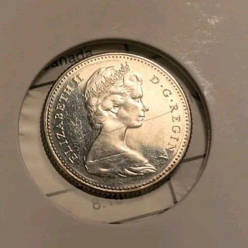 Canada 1967 Commemorative 100 Years Of Birth Of Canada Rare 10 Cent Silver coin. - NumisFind