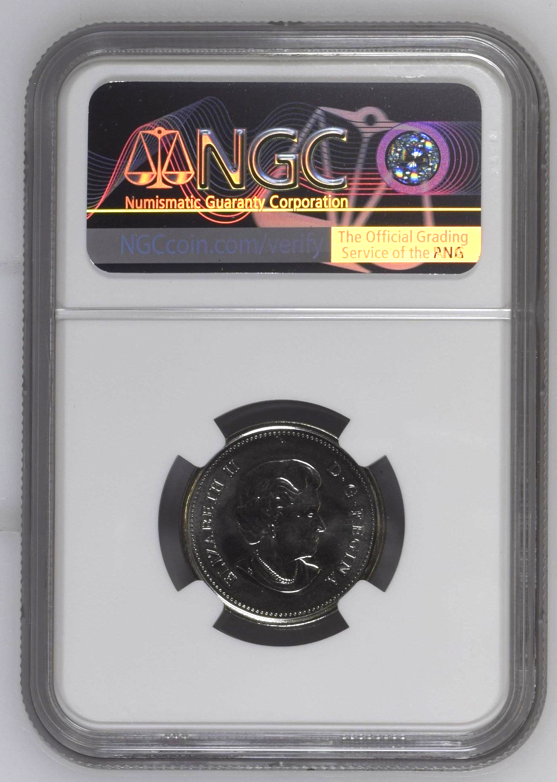 2010 Canada 25c NGC GEM UNC Poppy Quarter Colorized1