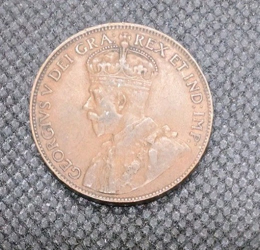 CANADA - 1920 Large Canadian 1 Cent Penny - VF-20 - SHIPPING LOW COST1