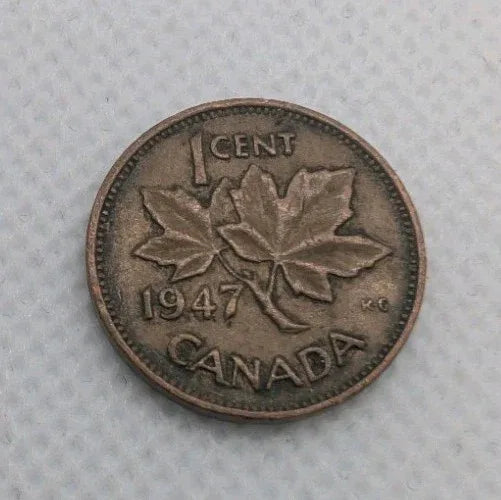 1947 Canada Small Cent Canadian 1 penny coin VERY NICE ! - NumisFind