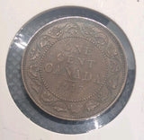 CANADA - 1917 Large Canadian 1 Cent Penny - VF-300