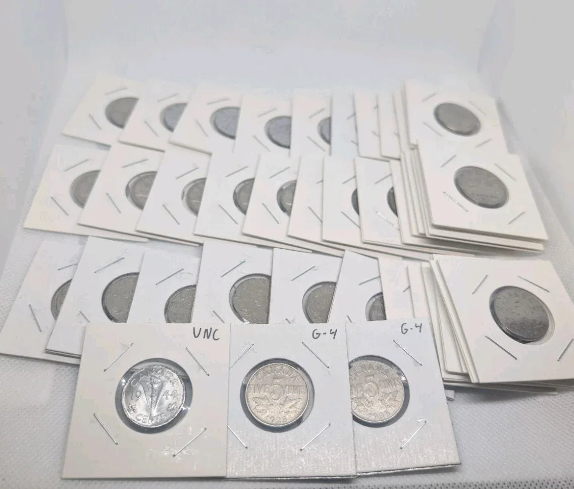 CA Complete collection - 5 cent 1922-1960 - KEY DATE 1925 - 42 coins - NumisFind