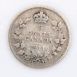1911 Canada 5 cents Silver Coin Nickel Circulated0