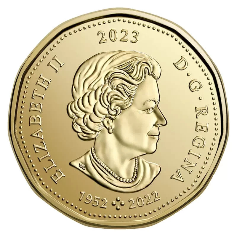 Canada 2023 Elsie MacGill 1 Dollar Non Coloured Canadian Loonie mint roll2