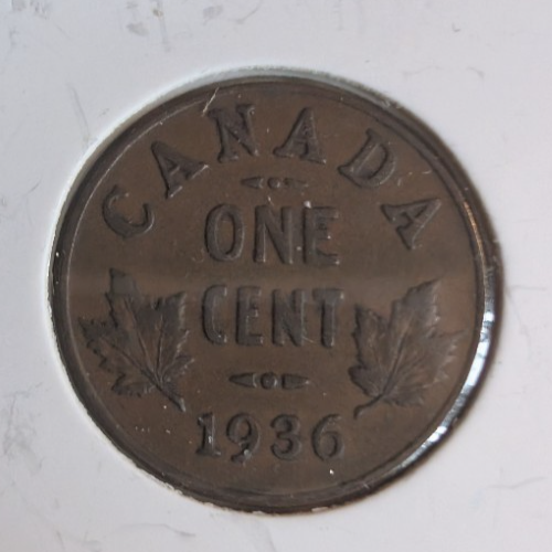1936 Canada Small Cent Canadian 1 penny coin VERY NICE !0