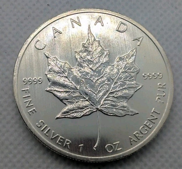 2013 Canada $5 Silver Maple Leaf Coin .9999 Pure 1 oz Fine Silver Bullion0