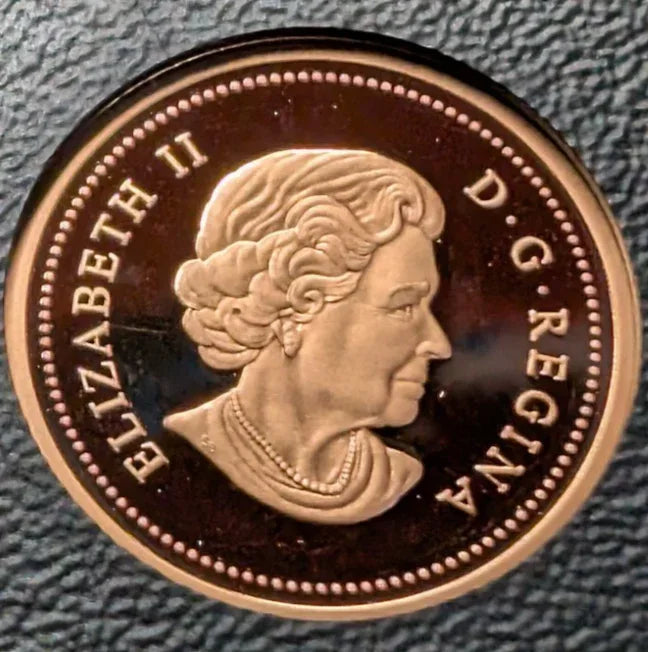 2005 Canada 8 Coin Silver PROOF Set w/ Gold Plated Silver Dollar - NO BOX - NumisFind