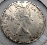 1962 Canadian 50 Cents .800 Silver Half Dollar Queen Elizabeth II - NumisFind