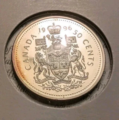 Canada 1996 Proof Silver Fifty Cent Piece - Lightly Toned - Sterling Silver - NumisFind