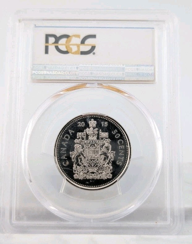 2015 Canada Fifty Cents 50C 50 Cent PCGS MS67 MS 67 Canadian Certified UNC Coin0
