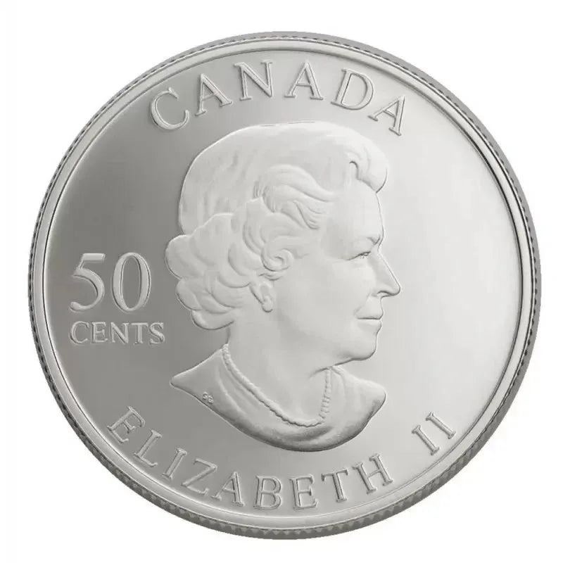 2004 50C Canada Colorized "CLOUDED SULPHUR" SILVER PF Coin - 0.3 oz. SILVER - NumisFind