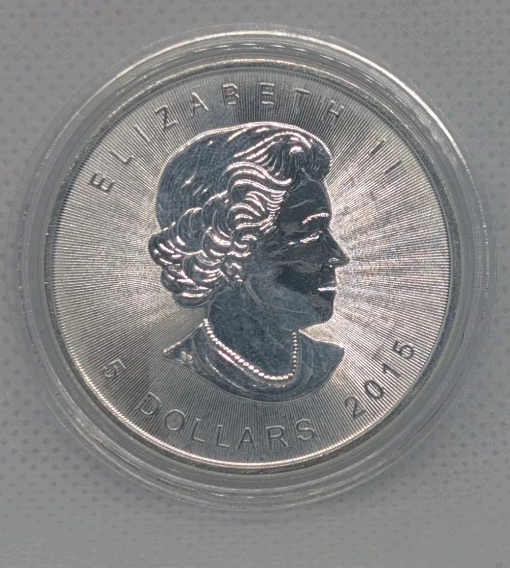 2015 Canada $5 Silver Maple Leaf Coin .9999 Pure 1 oz Fine Silver Bullion - NumisFind