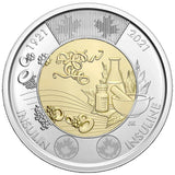 NEW ! 2021 Insulin Toonie $2 No Color Canada Special Wrap RCM Roll - 25 coins - NumisFind