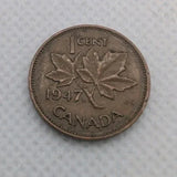1947 ML Canada Small Cent Canadian 1 penny coin VERY NICE ! - NumisFind